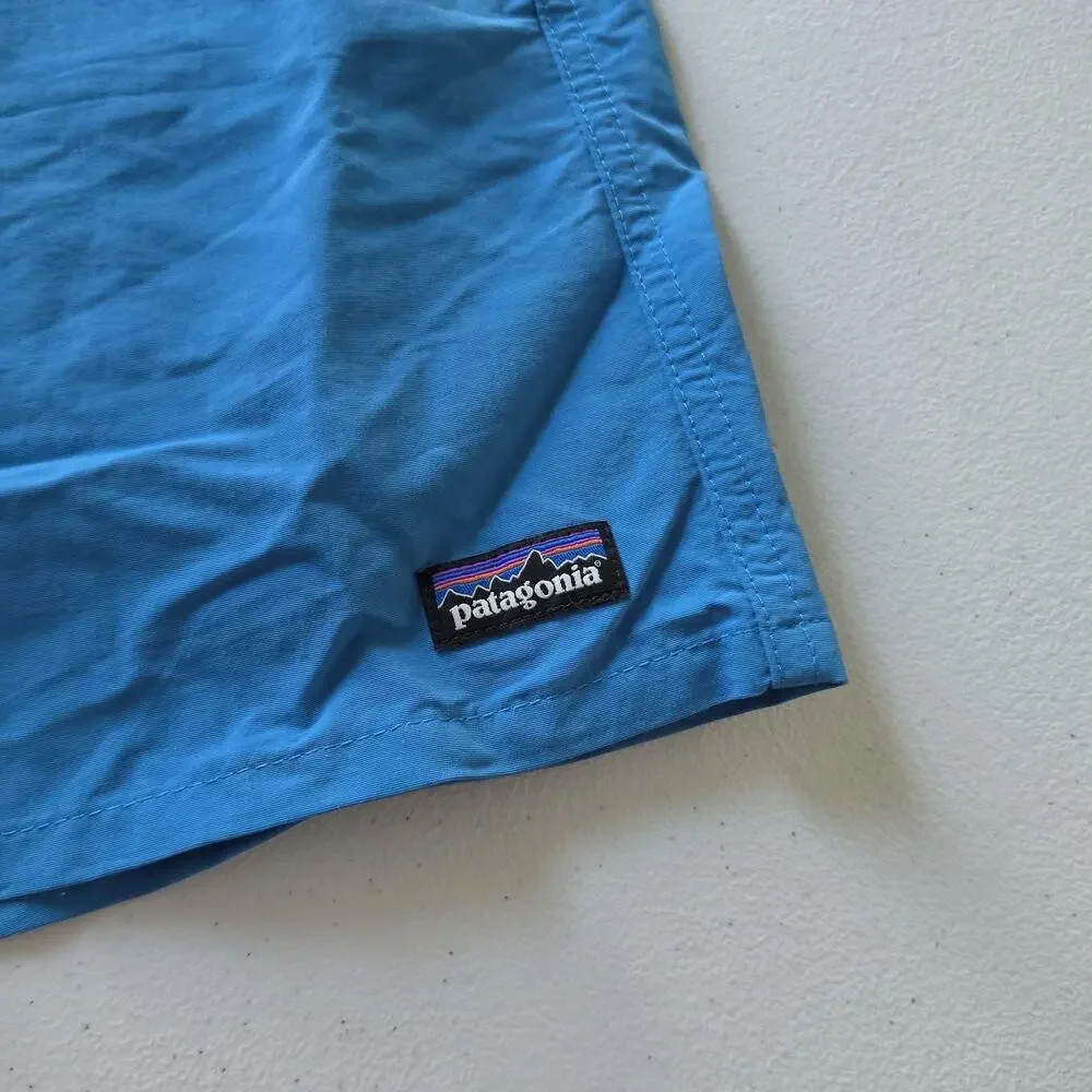 Patagonia Shorts Mens XL Baggies Blue Swim Trunks Quick Dry Nylon Drawstring